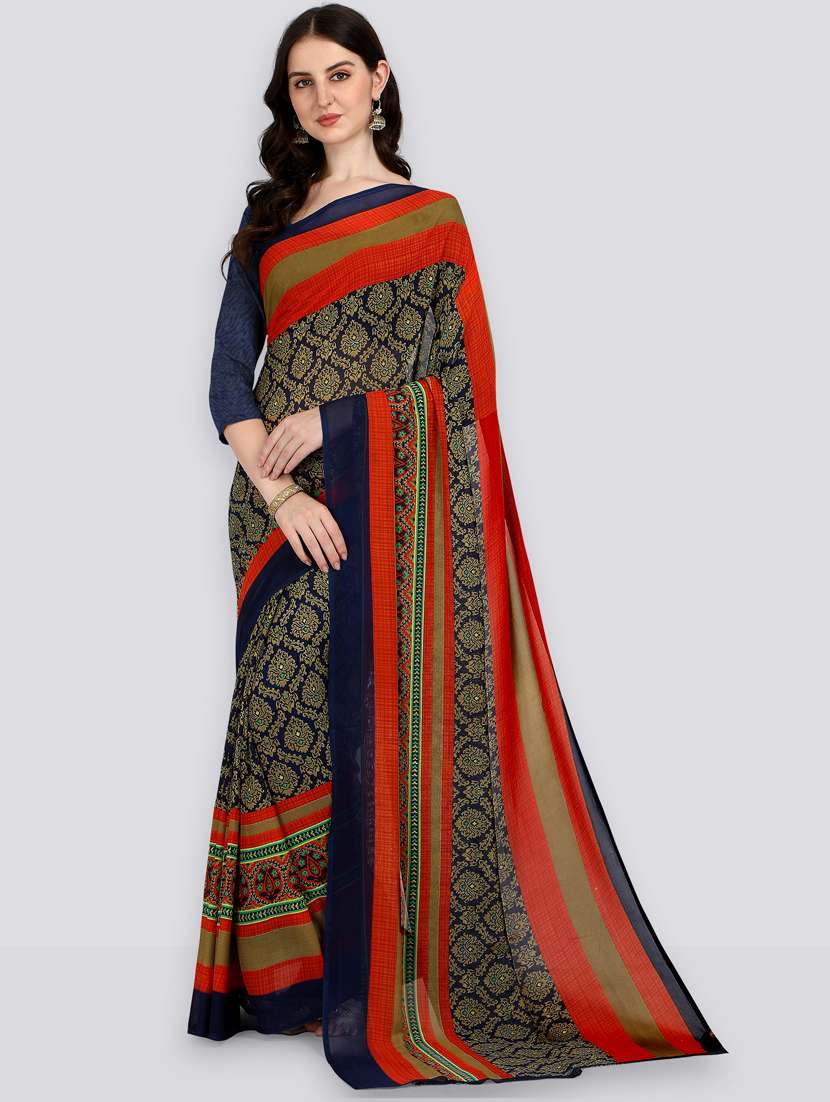 women casual wear georgette saree with blouse