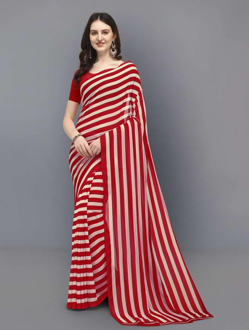 women casual wear georgette saree with blouse