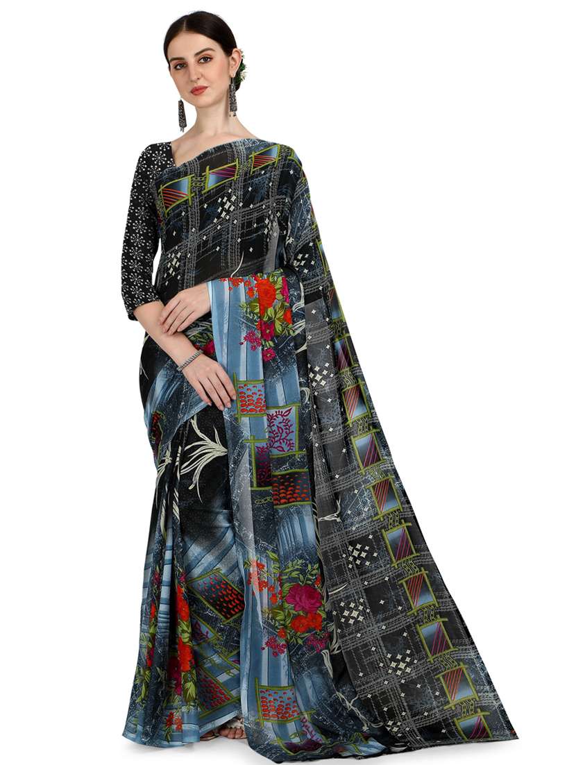 women casual wear georgette saree with blouse