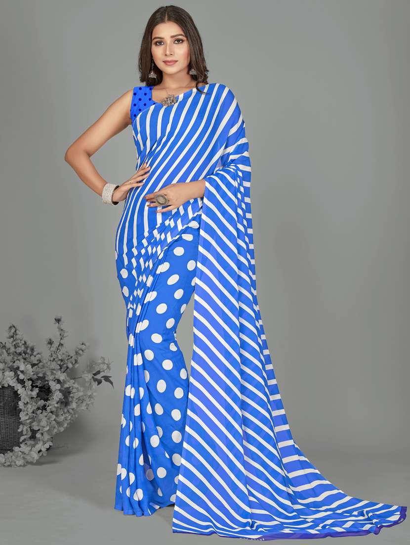 women casual wear georgette saree with blouse