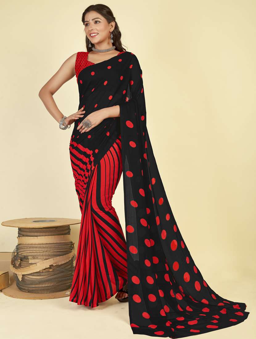 women casual wear georgette saree with blouse