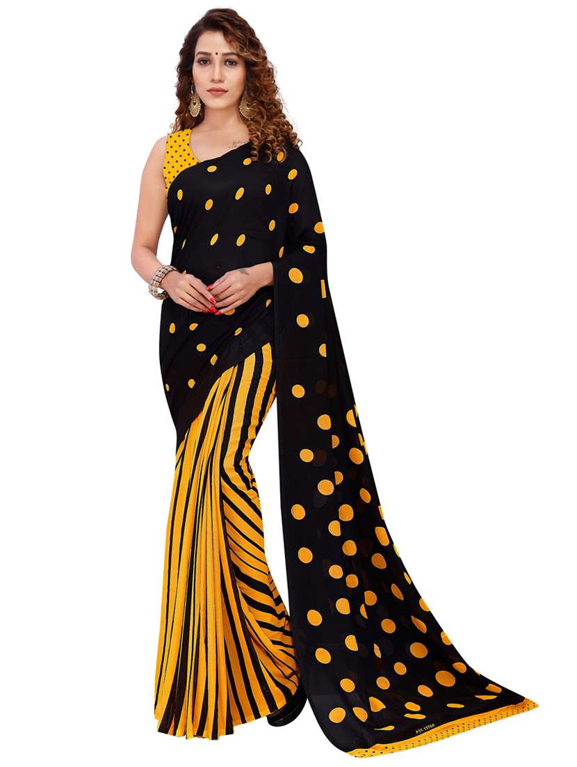 women casual wear georgette saree with blouse