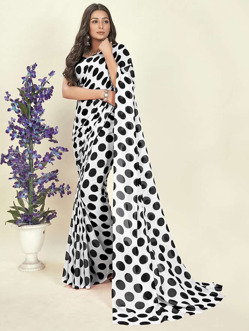 women casual wear georgette saree with blouse