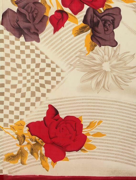 floral printed saree with blouse - 21413997 - Standard Image - 3