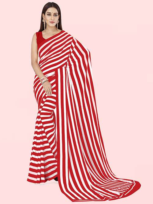 women casual wear georgette saree with blouse - 21414021 - Standard Image - 0