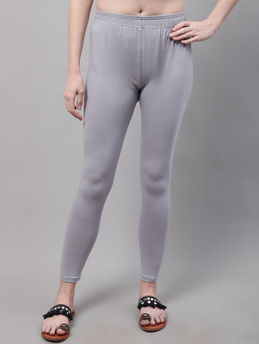 women grey cotton leggings - 21429979 - Zoom Image - 0