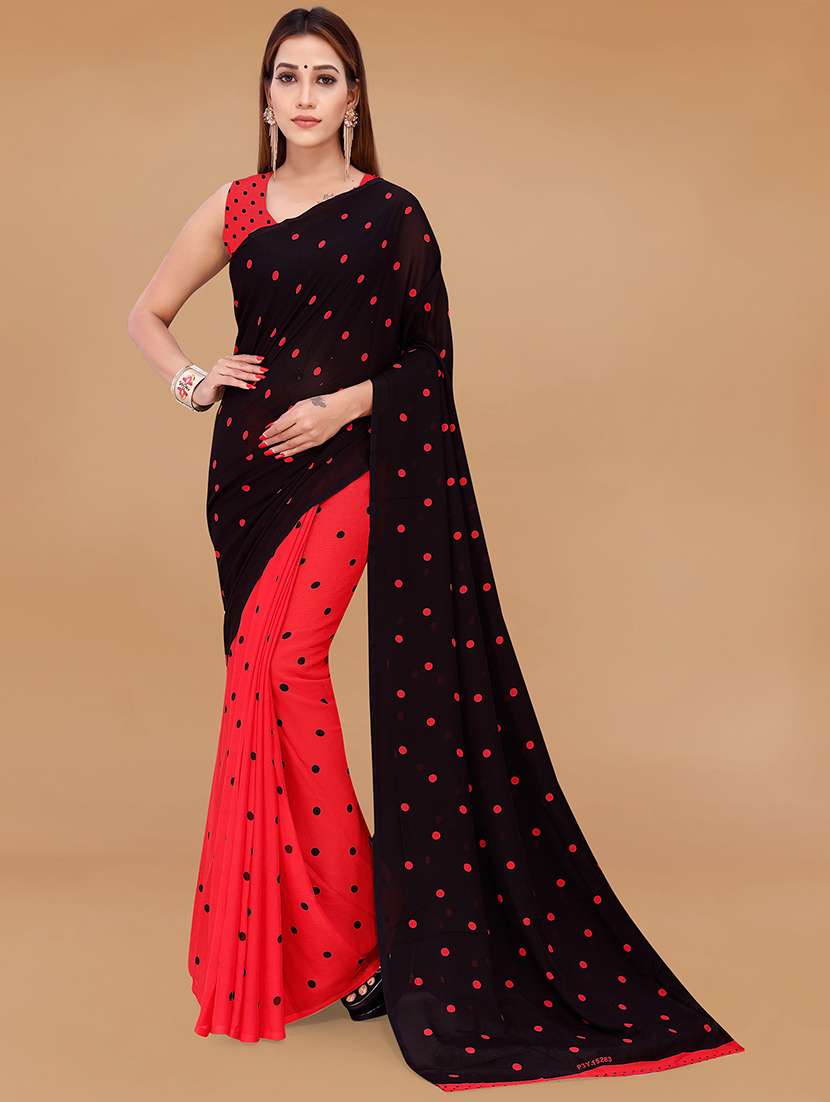women casual wear georgette saree with blouse