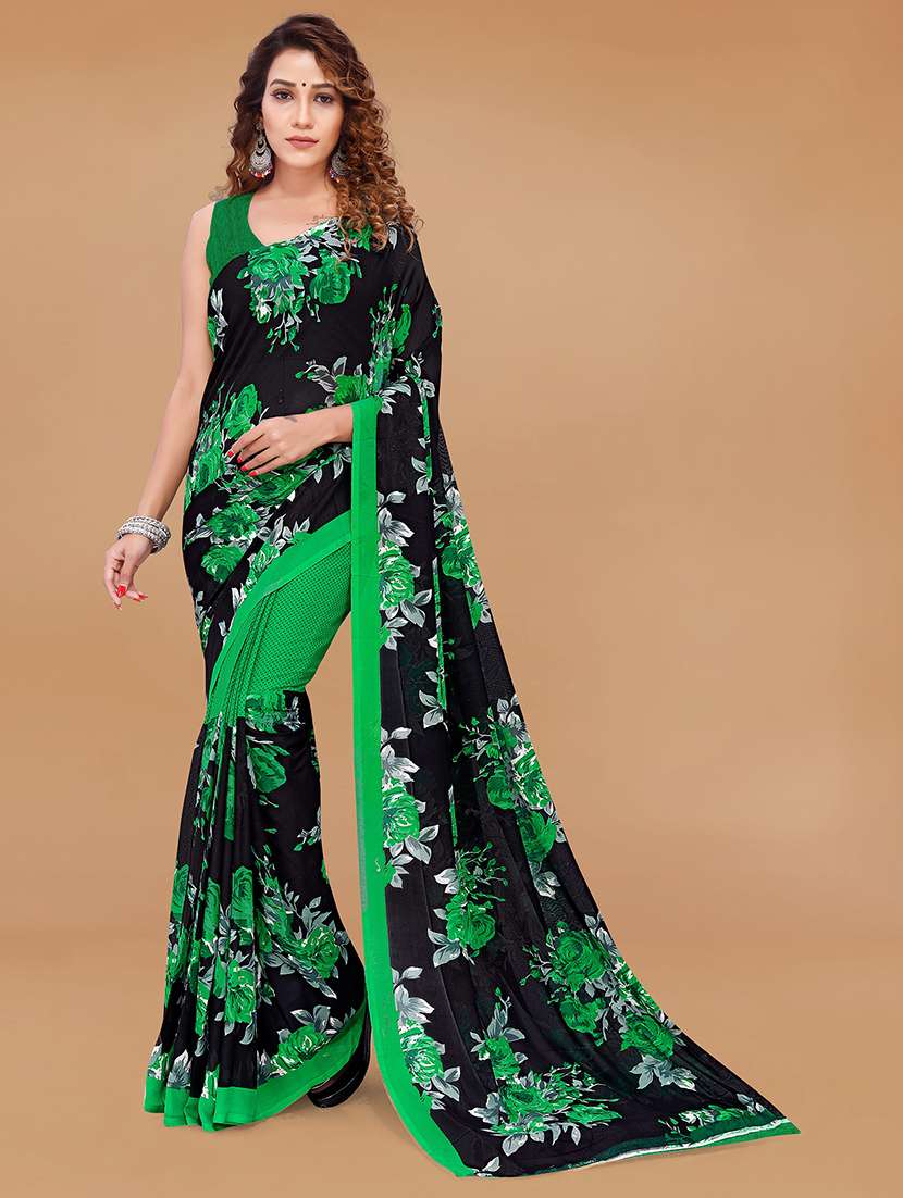 women casual wear georgette saree with blouse