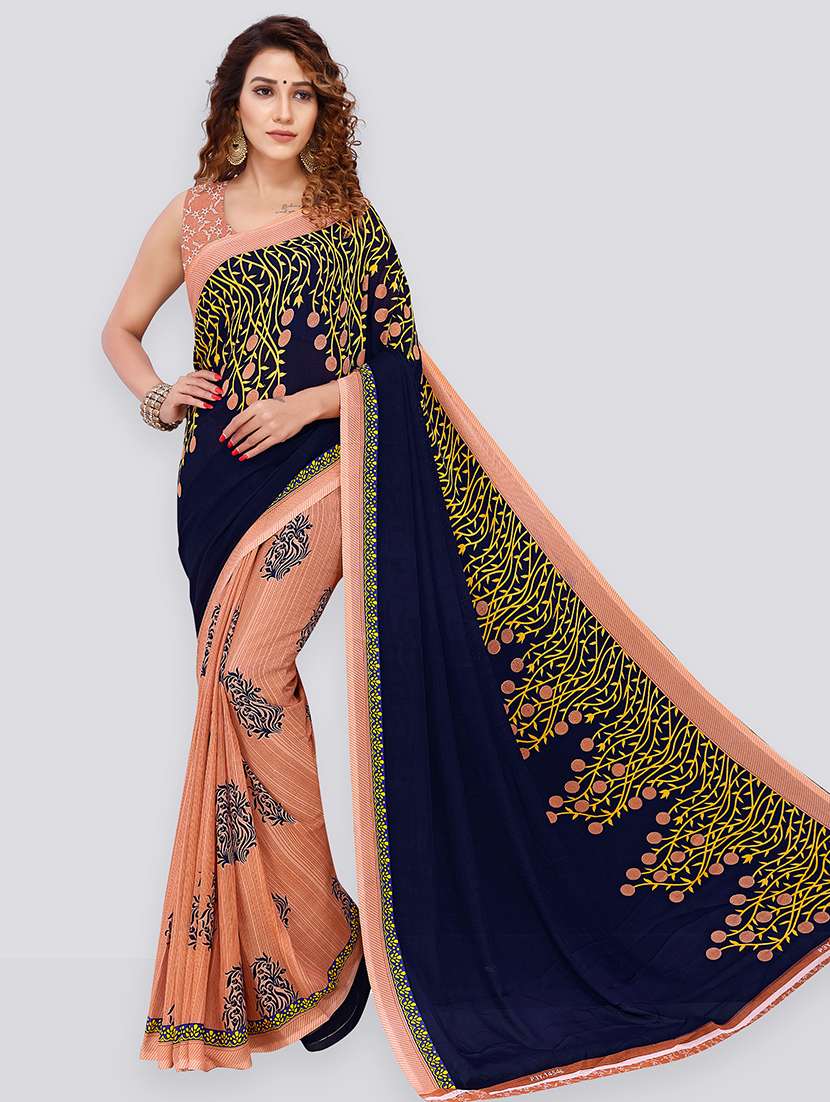 women casual wear georgette saree with blouse