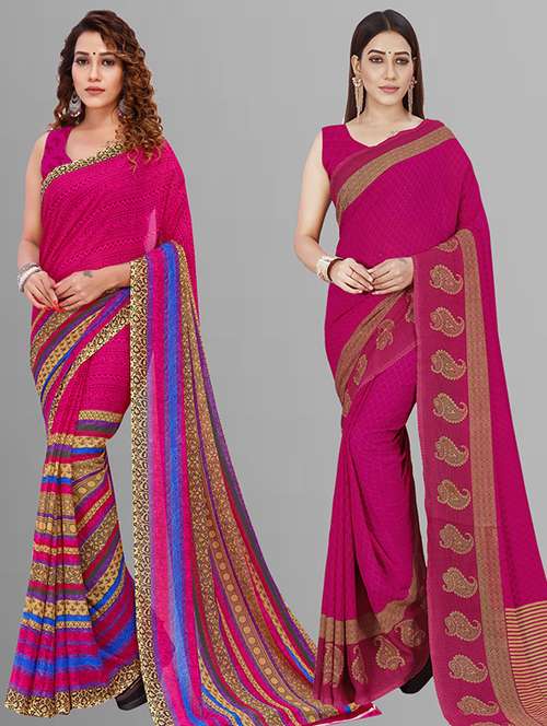 women multi color combo casual saree with blouse - 21432787 - Standard Image - 0