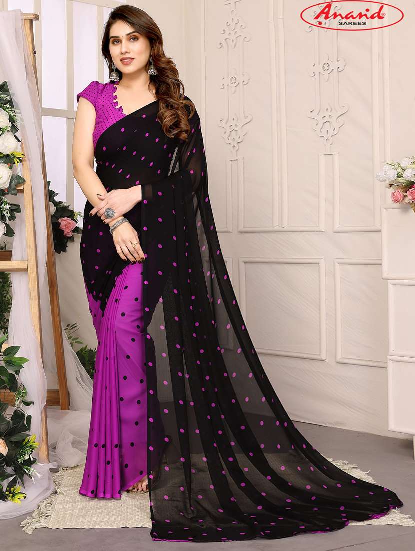 women casual wear georgette saree with blouse