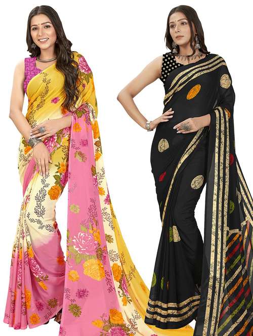 pack of 2 casual wear sarees - 21435180 -  Standard Image - 0