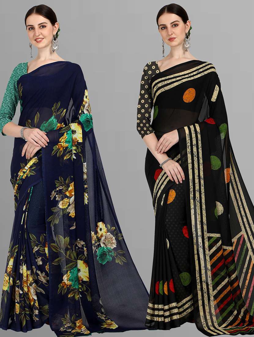 pack of 2 casual wear combo sarees
