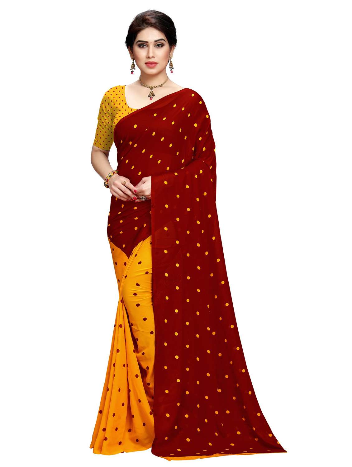 women printed casual wear saree
