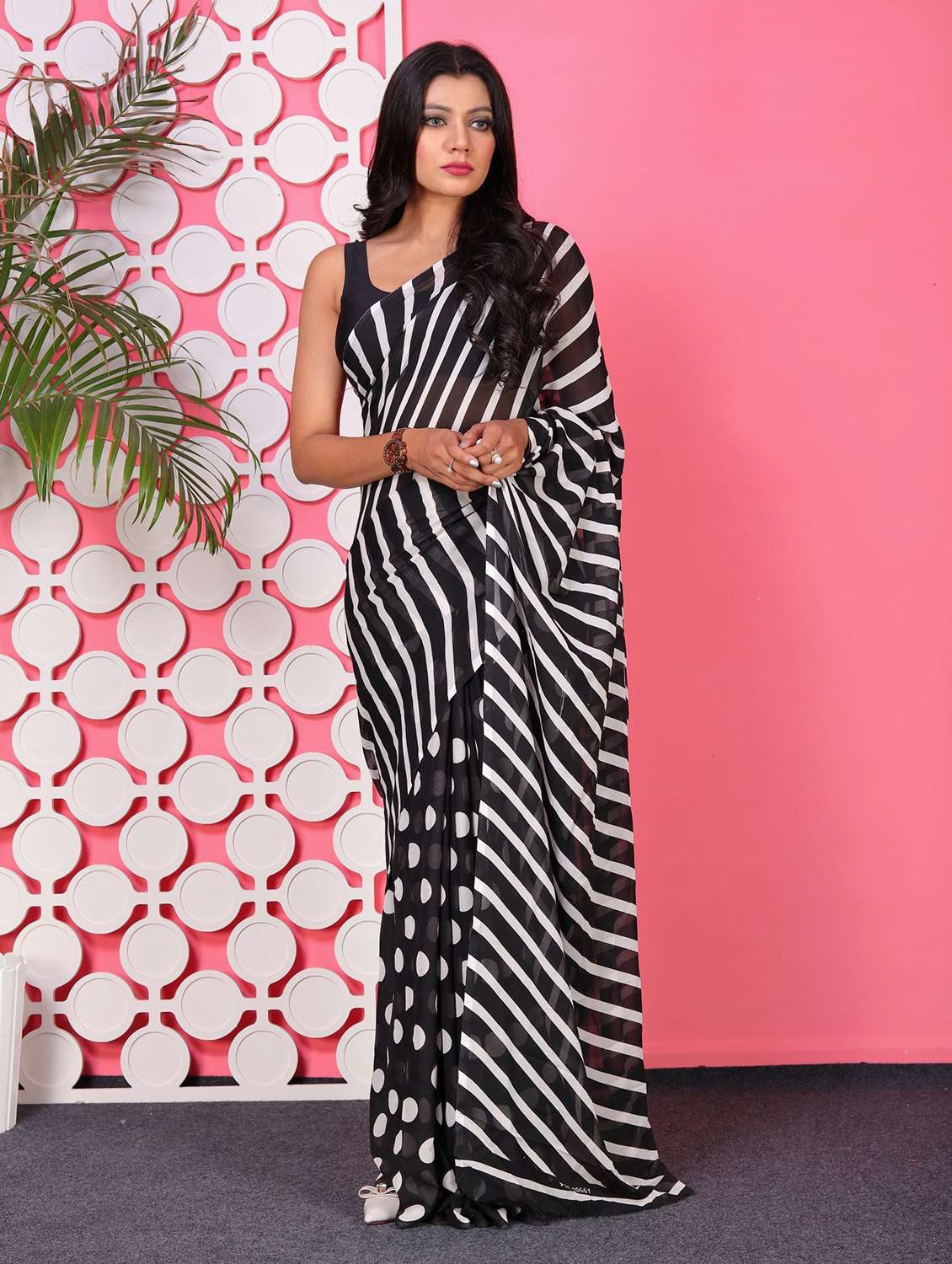 women printed casual wear saree