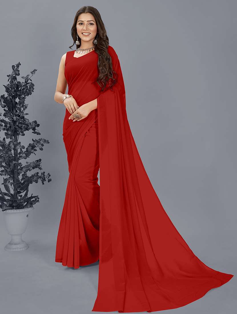 women casual wear georgette saree with blouse