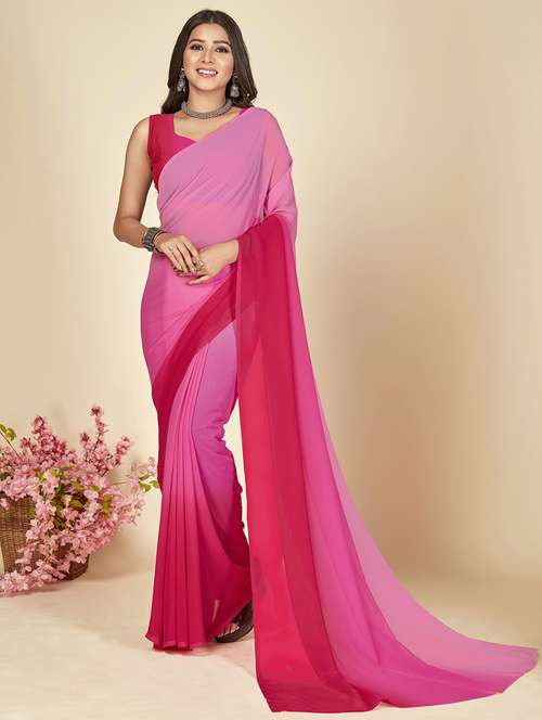 women printed casual wear saree with blouse - 21446330 - Standard Image - 0