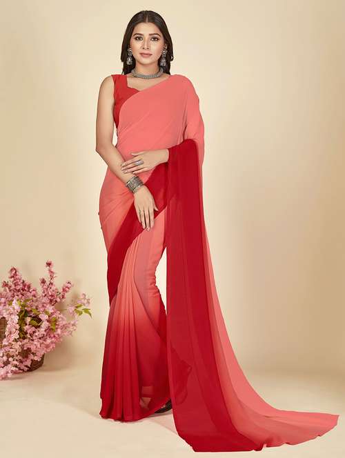 women ombre casual wear saree with blouse - 21446332 -  Standard Image - 0