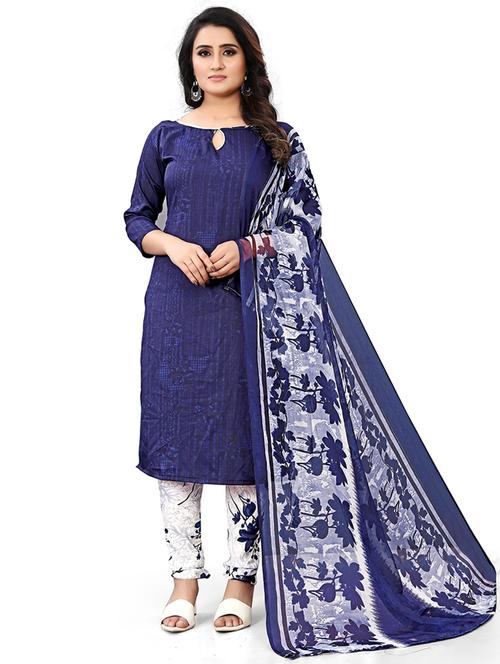 women navy blue unstitched suit - 21447327 -  Standard Image - 0