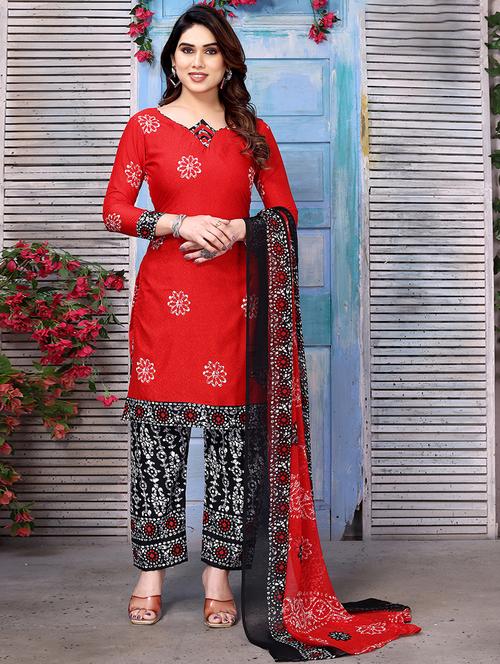 women red unstitched suit - 21449516 - Standard Image - 0