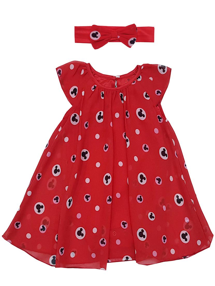 kids printed top and pant set with frock and head band - 21449993 - Standard Image - 3