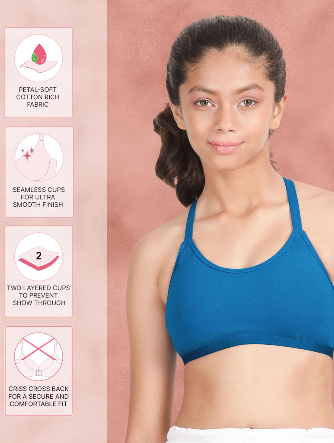 women solid sports bra - 21450159 - Standard Image - 3