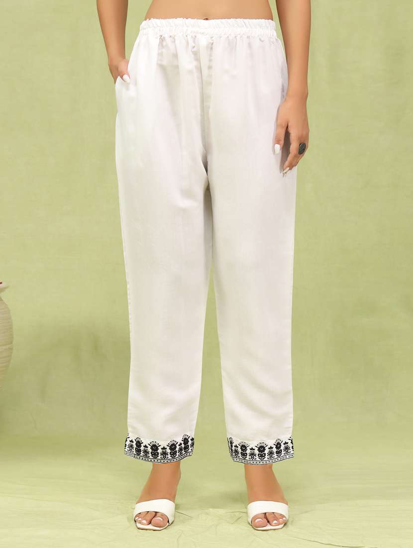 women white kurta dupatta set - 21450880 -  Standard Image - 3