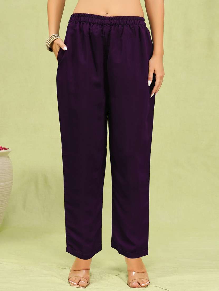 women purple kurta dupatta set - 21450888 -  Standard Image - 3