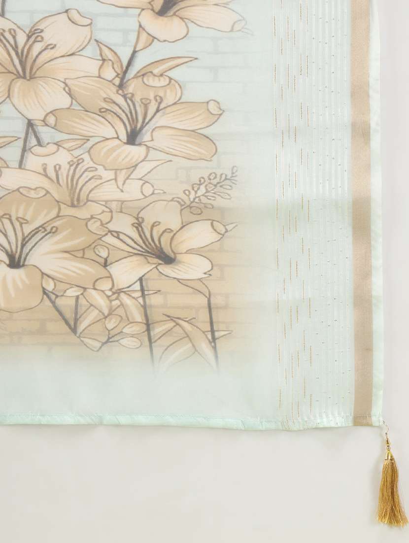 women grey kurta dupatta set - 21450894 -  Standard Image - 5