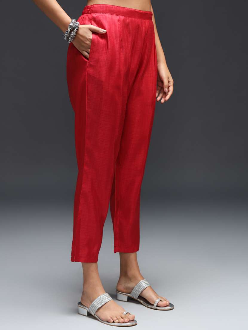 women red kurta dupatta set - 21451007 - Standard Image - 3