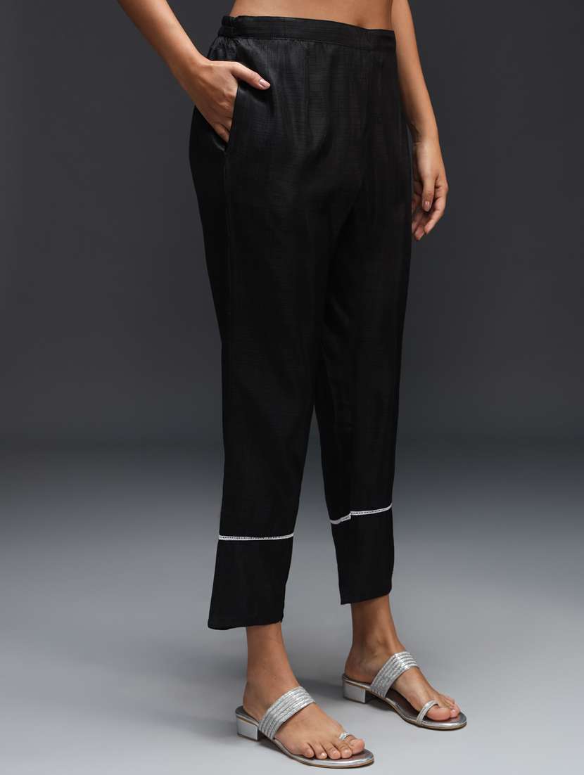 women black kurta dupatta set - 21451010 -  Standard Image - 3