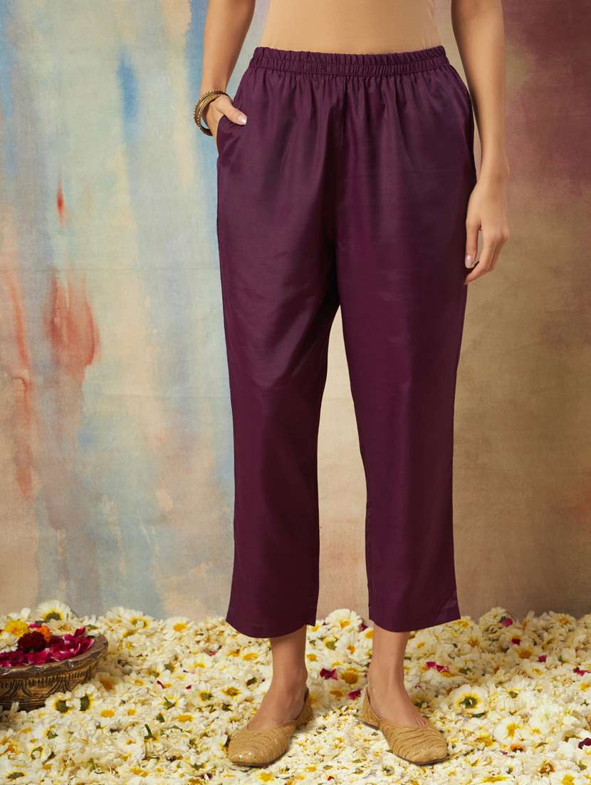 women purple kurta dupatta set - 21451014 -  Standard Image - 3