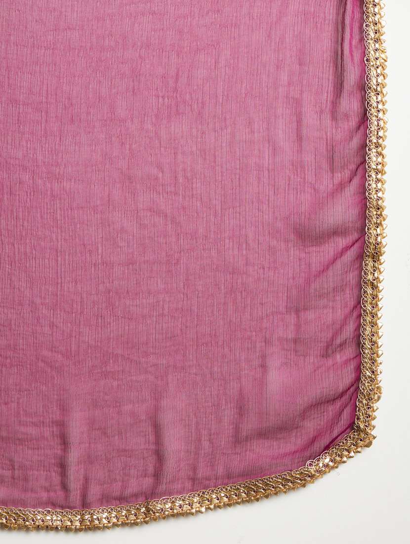 women purple kurta dupatta set - 21451014 -  Standard Image - 5