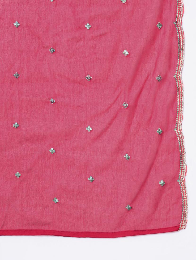 women maroon kurta dupatta set - 21451046 - Standard Image - 5
