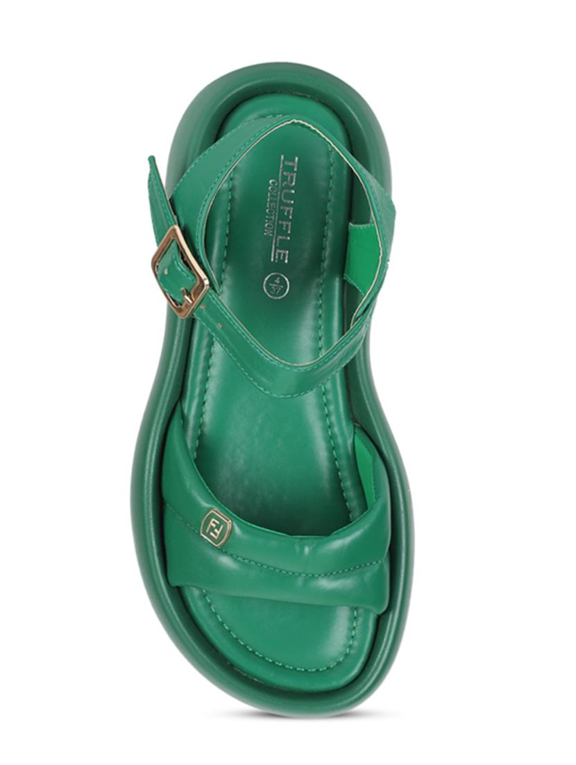 women green solid wedge - 21451190 - Standard Image - 3