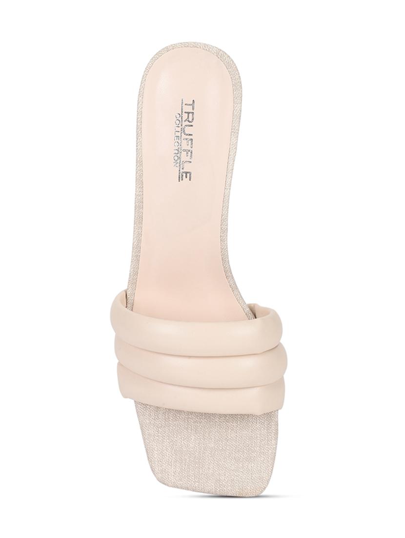 women beige slip on sandal - 21451194 - Standard Image - 3