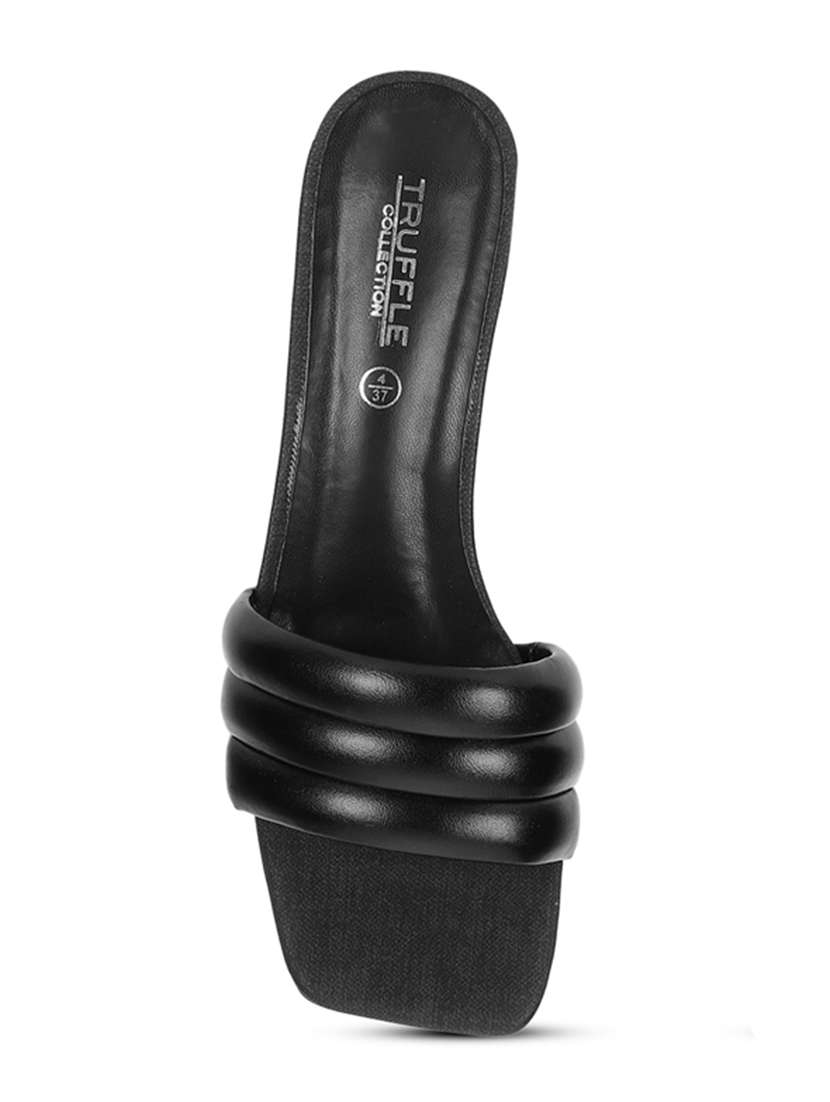 women black slip on sandal - 21451195 -  Standard Image - 3