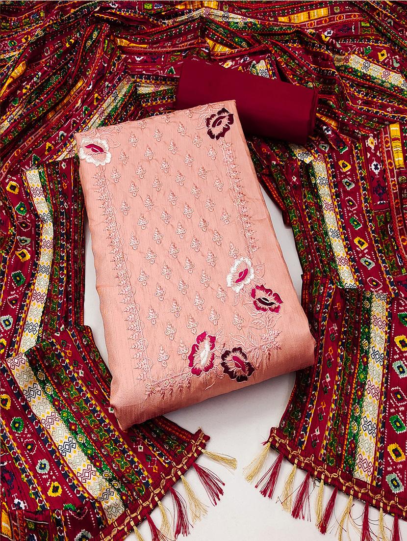 embroidered unstitched suit set - 21451203 - Zoom Image - 0