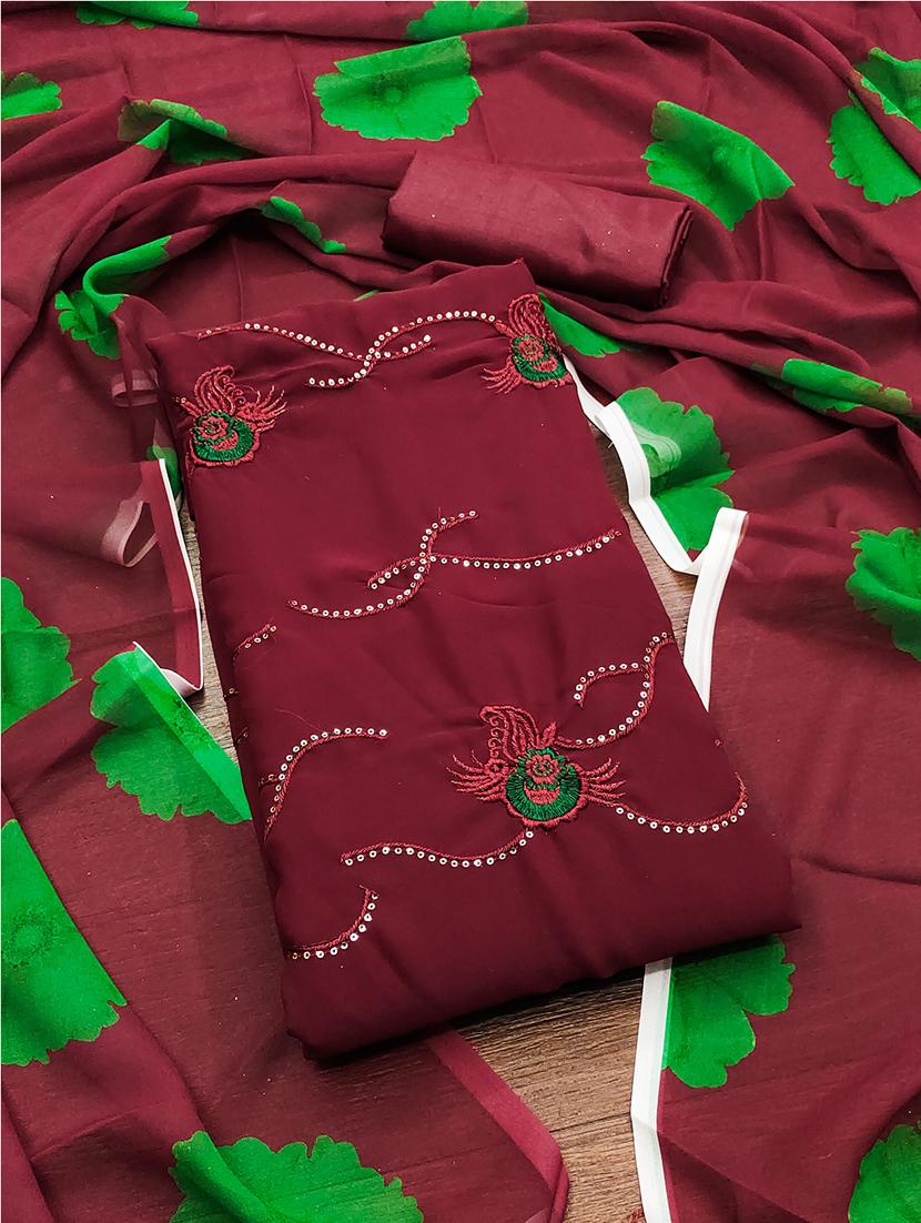 embroidered unstitched suit set - 21451227 - Zoom Image - 0