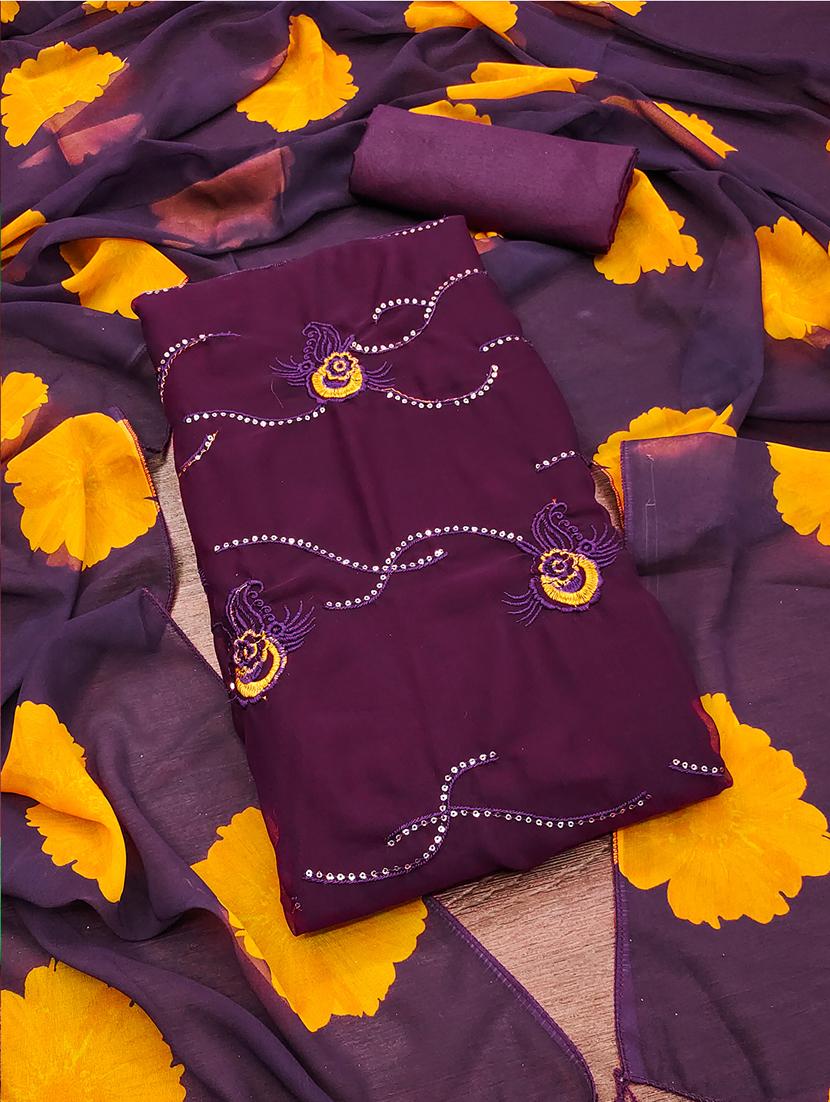 embroidered unstitched suit set - 21451228 - Zoom Image - 0