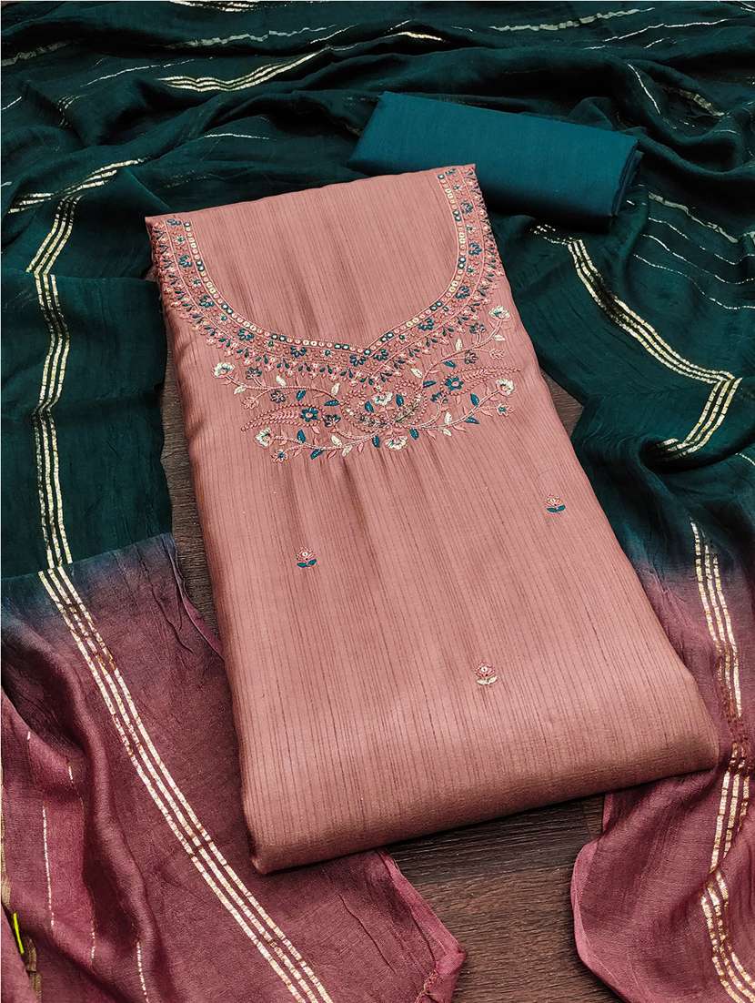 embroidered unstitched suit set - 21451231 - Zoom Image - 0