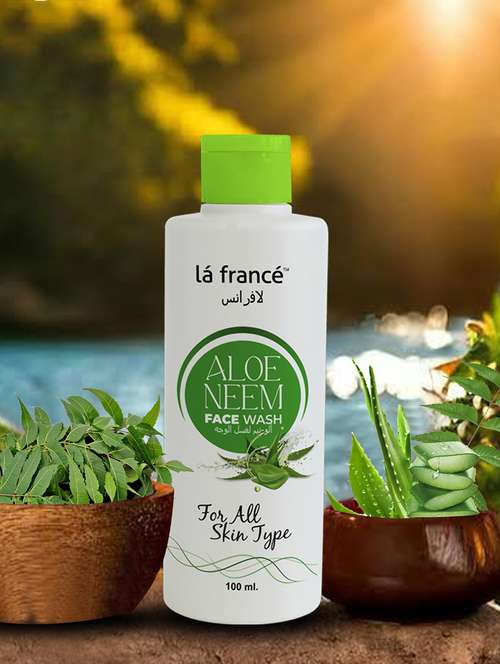 la france aloe neem face wash "for clear, soft, smooth skin" "ayurvedic" - 21451250 - Standard Image - 0
