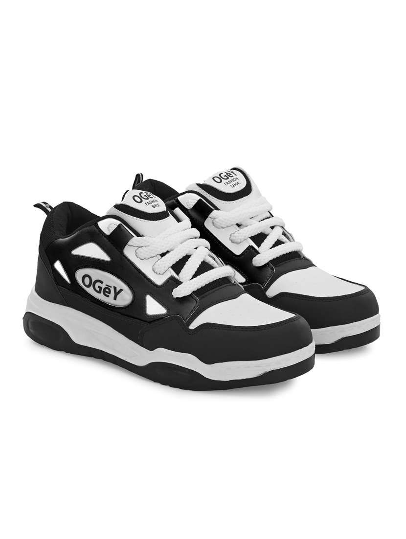 men white lace up sneaker