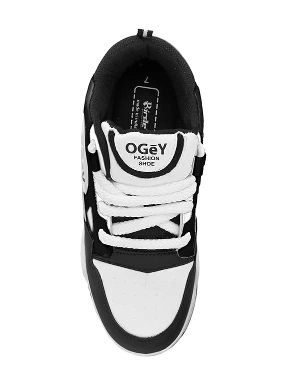 men white lace up sneaker - 21451328 -  Standard Image - 3