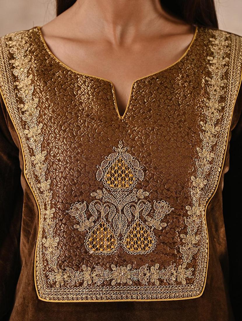 women embroidered kurta palazzo set - 21451721 - Standard Image - 5