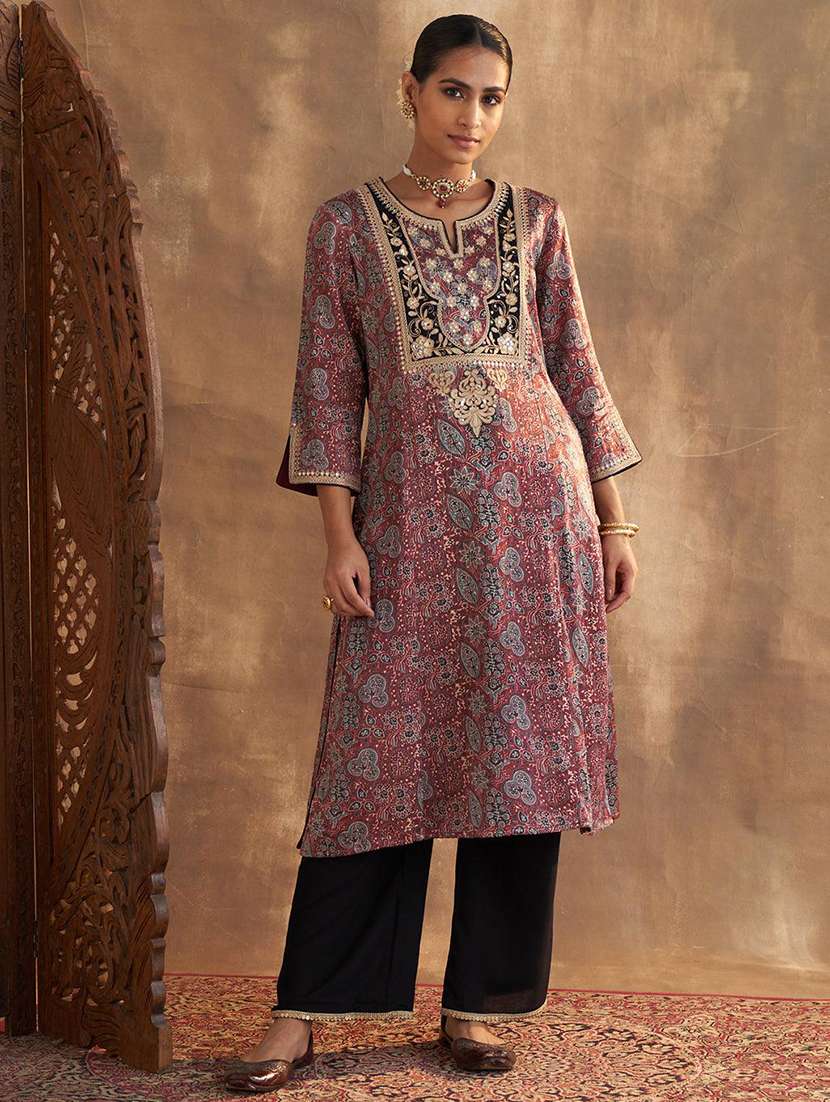 women printed kurta palazzo set - 21451759 -  Zoom Image - 0