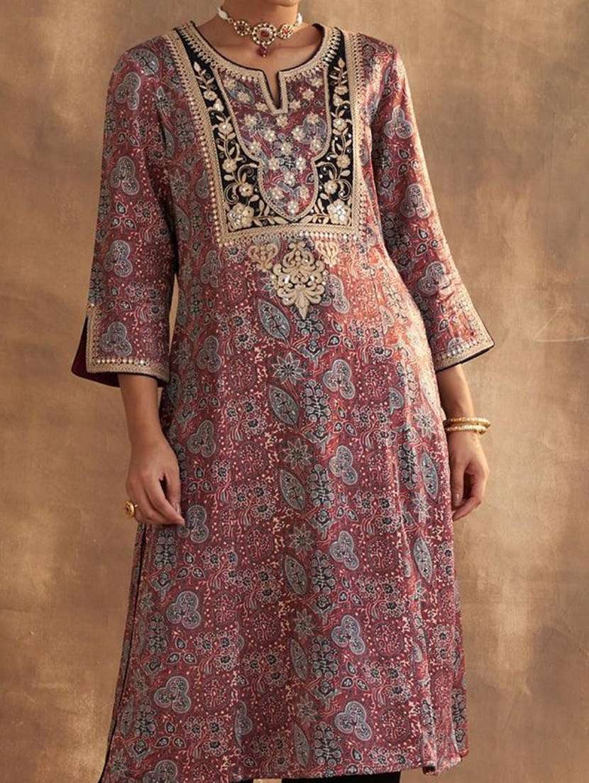 women printed kurta palazzo set - 21451759 - Standard Image - 3