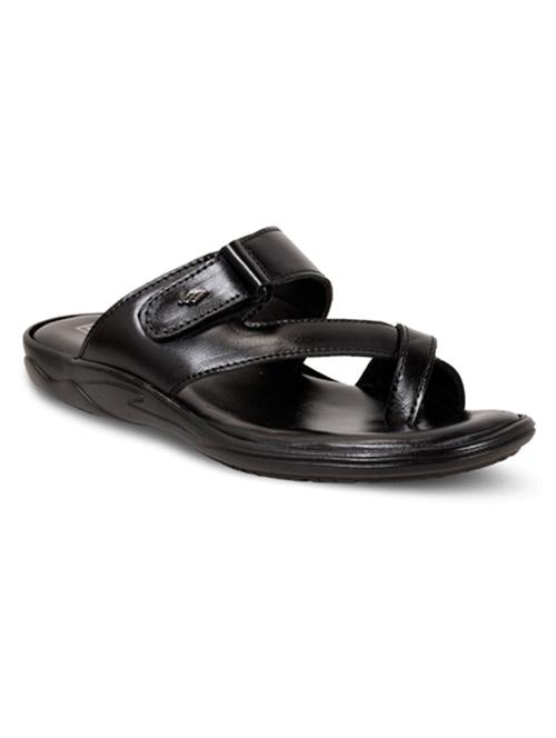black leather strap sandal sandals - 21452372 - Standard Image - 0