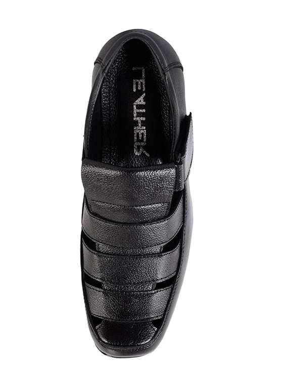 men black strap sandal - 21452373 -  Standard Image - 3