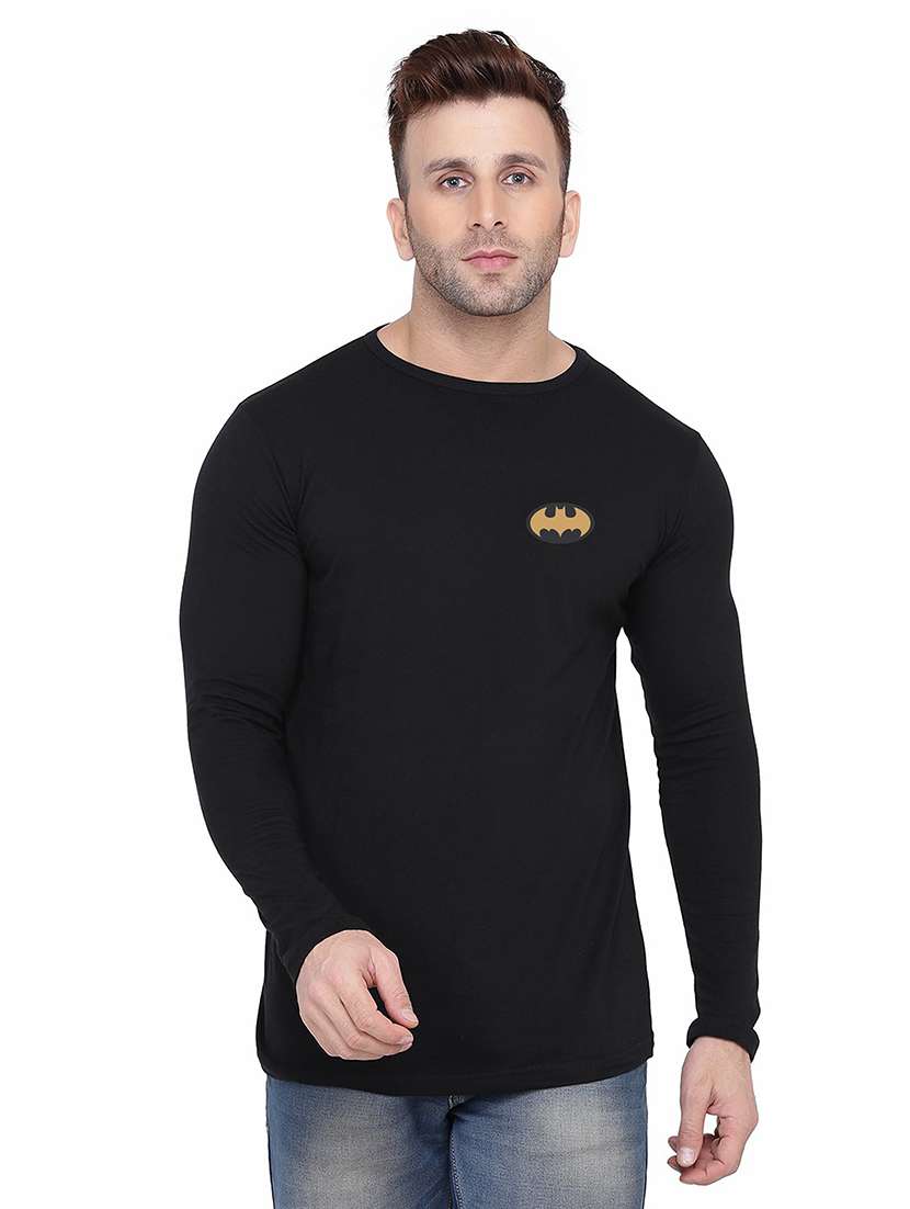 men solid long sleeved t-shirt